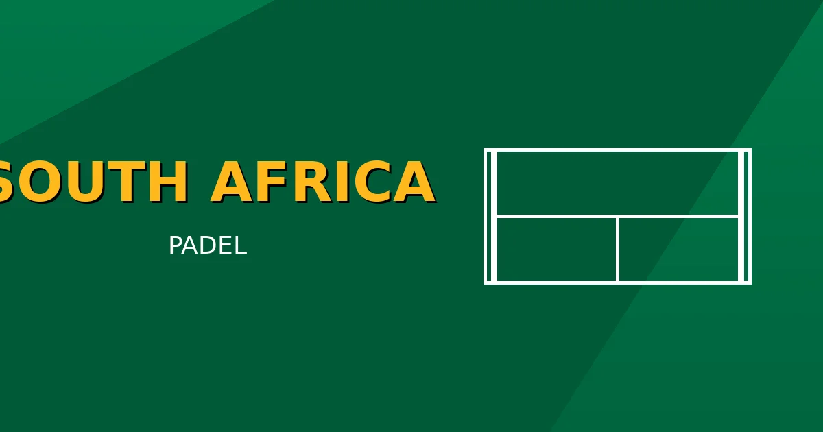 Padel in Südafrika — Afrikas aufstrebende Padel-Macht (2026 Guide)